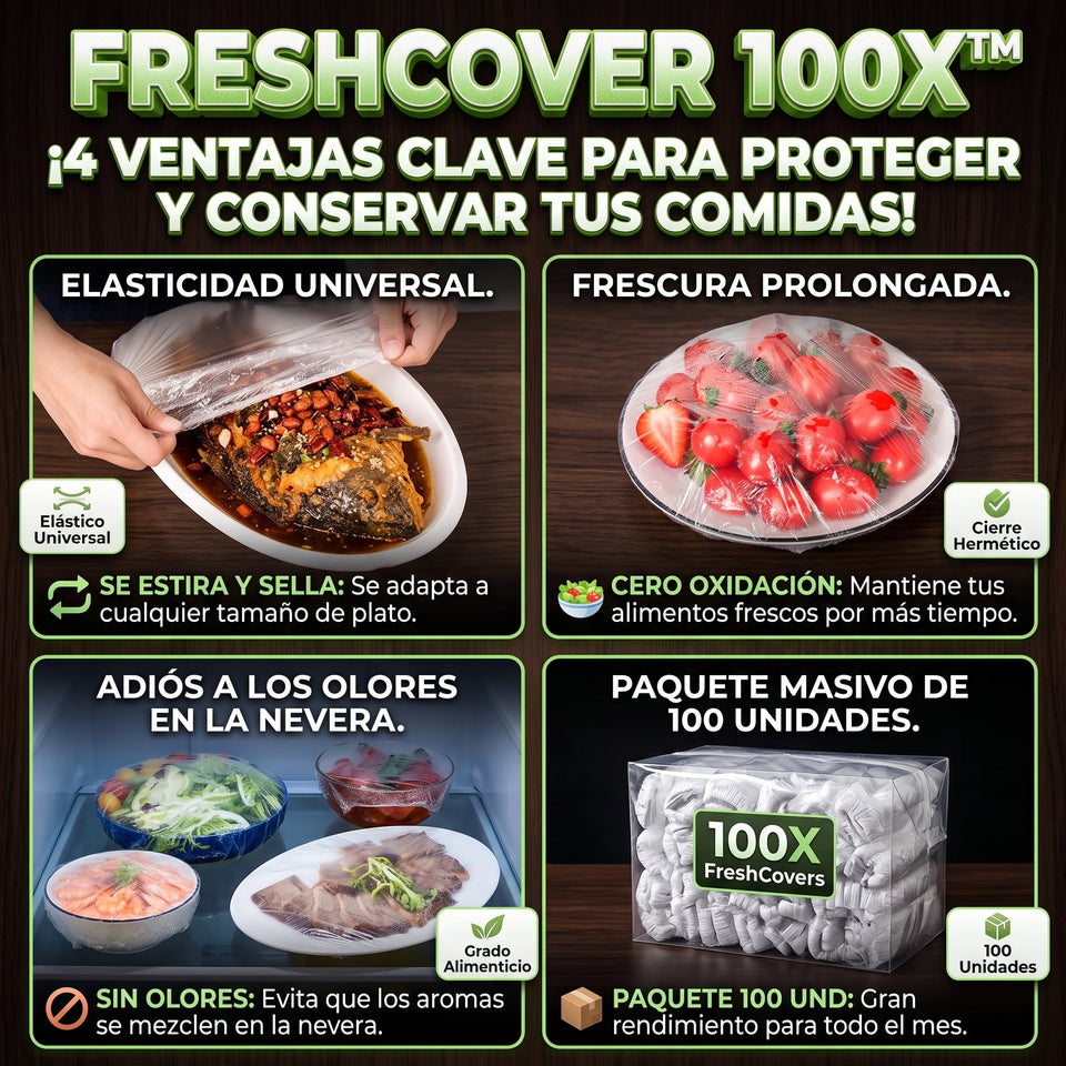 FRESHCOVER™ Bolsas Cubre Alimentos Elásticas Desechables X 100 Und 3