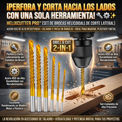 HELIXCUTTER™ Set de Brocas de Corte Lateral y Fresado HSS — 5