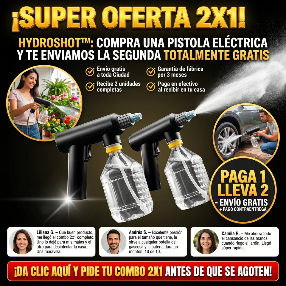 HydroShot™ Pistola Pulverizadora LLEVA 2X1