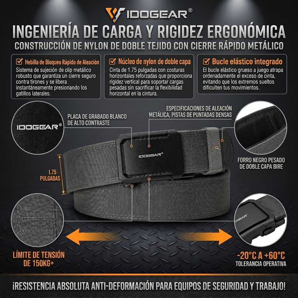 IDOGEAR® cinturón táctico rígido de trabajo pesado 2