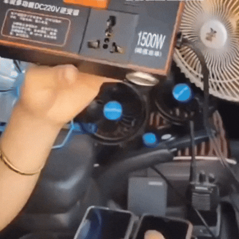 Maxtime - Inversor de Corriente para Carros 12V/24V 110V 3