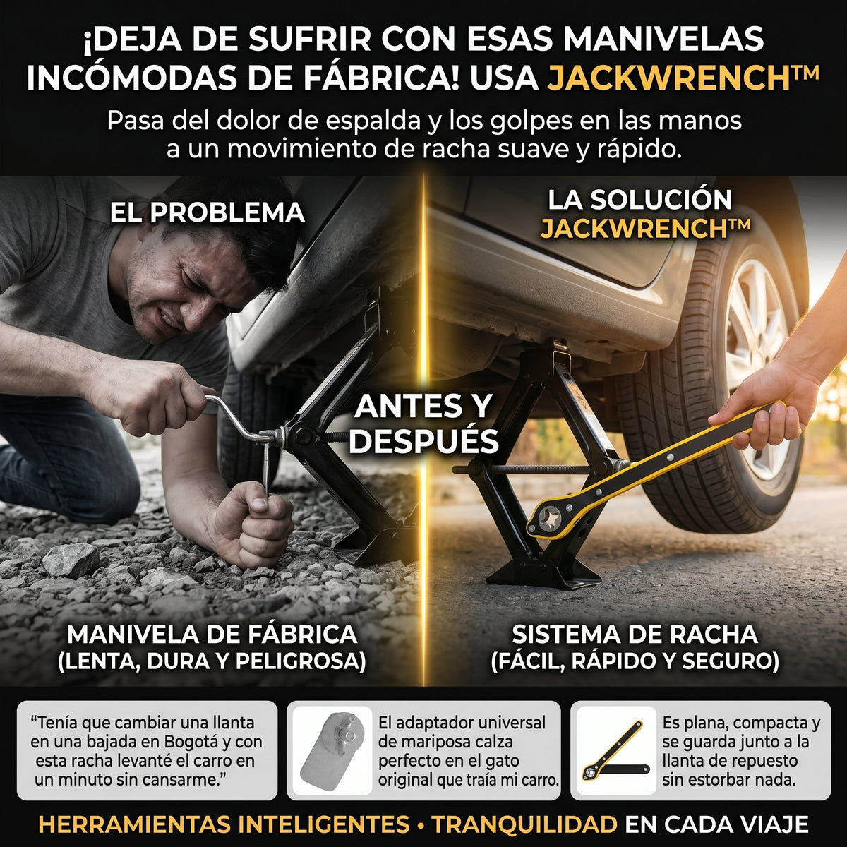 JackWrench™ Herramienta De Mango De Llave De Trinquete