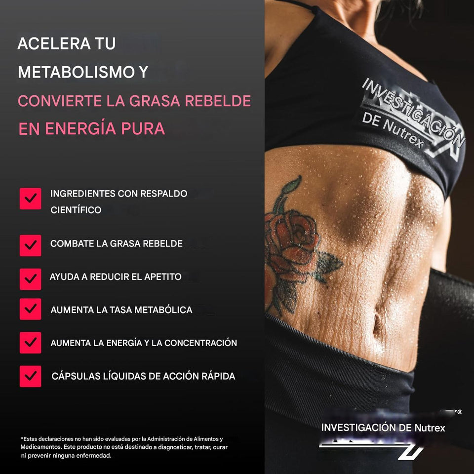 LIPO-6 BLACK ULTRA CONCENTRATE de Nutrex: Fórmula Súper Concentrada para la Pérdida de Grasa 3