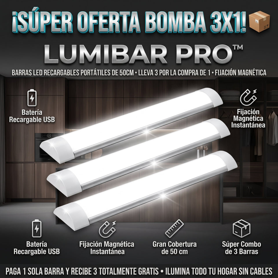 LumiBar PRO™ Lámpara Barra LED Recargable Portátil Magnética x3 3