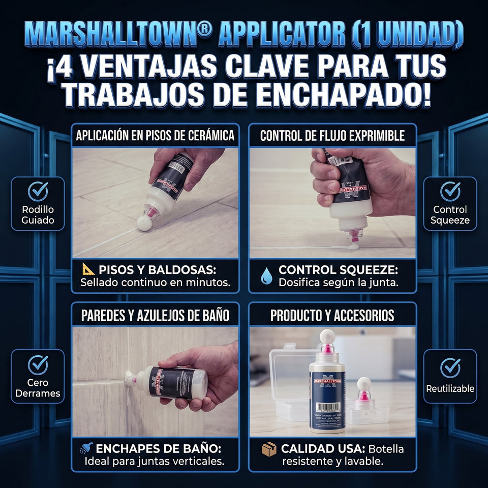 MARSHALLTOWN® Herramienta aplicadora de sellador de juntas 3