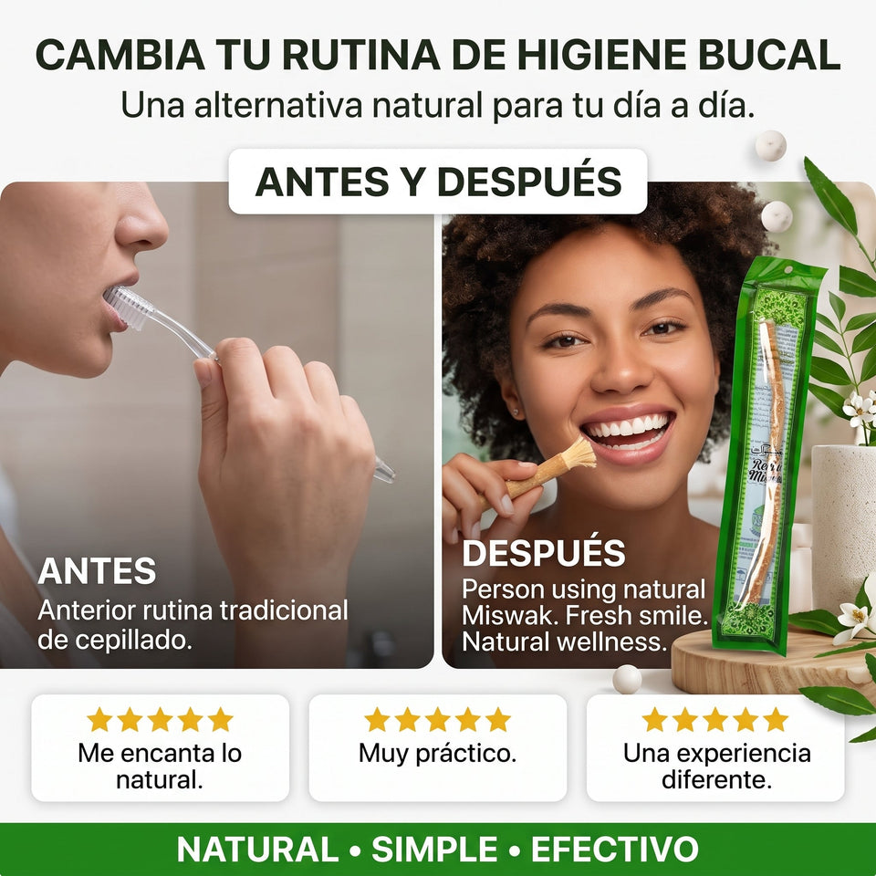 Miswak Natural™ Pack x3 cepillo dental natural tradicional 1