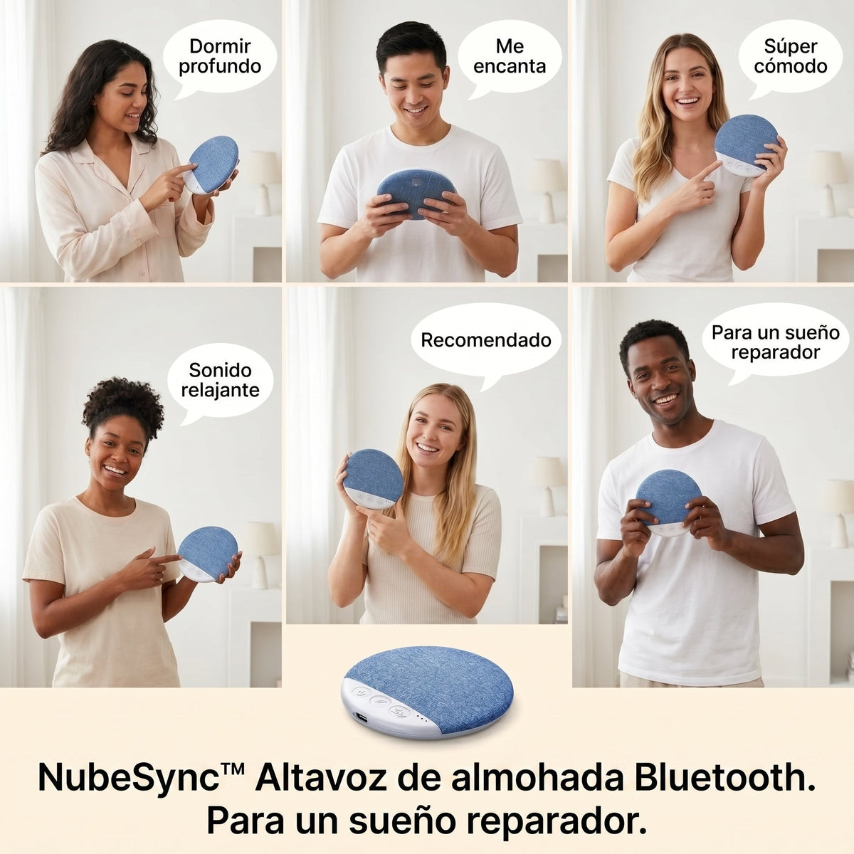 NubeSync™ altavoz de almohada potente