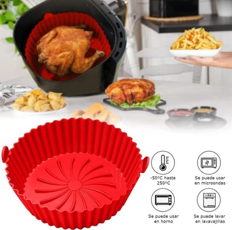 PACK DE 6 CANASTAS DE SILICONA PARA AIR FRYER 1