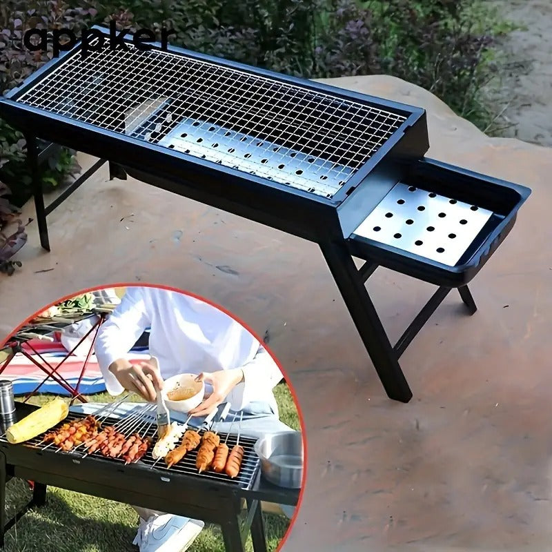 Parrilla Portátil de Acero inoxidable  XL appker®  mas 15% descuento en carne !! EXIGE LA ORIGINAL!! 1