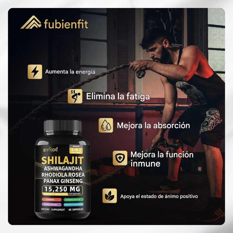 SHILAJIT MAX™ 8 EN 1 Fortificado SUBE TU TESTOSTERONA ! 3