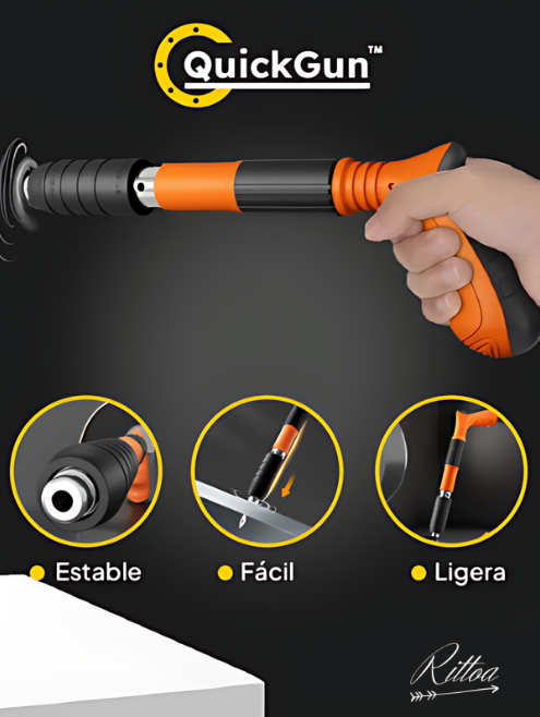 Pistola de Clavos  QUICK GUN  [Maletín + Clavos de Regalo +EPP ] 40%off ⏰ 1