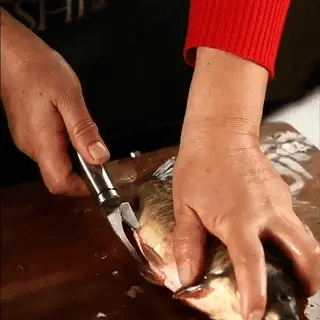 PRO KNIFE Pelador de camarones multiusos 2