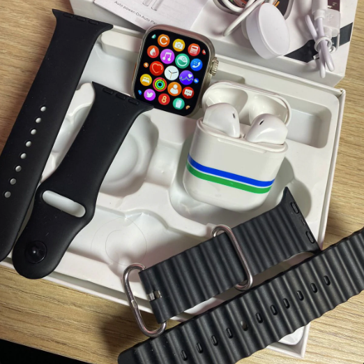 ⭐ SÚPER COMBO ⭐  SMART WATCH I8 ULTRA + AUDÍFONOS BLUETOOTH + DOS CORREAS 3