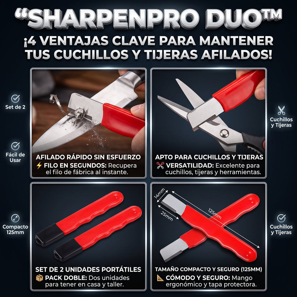 SHARPENPRO™ Set de 2 Afiladores Portátiles para Cuchillos x 2 und 3