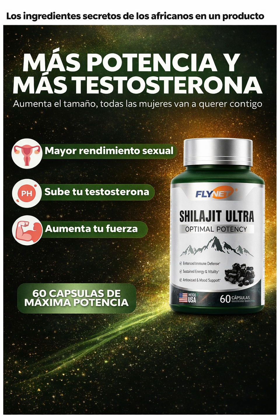 Shilajit Ultra - Recupera tu Potencia Natural