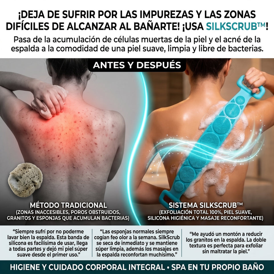 SilkScrub™ Cepillo Corporal Exfoliante de Silicona 1