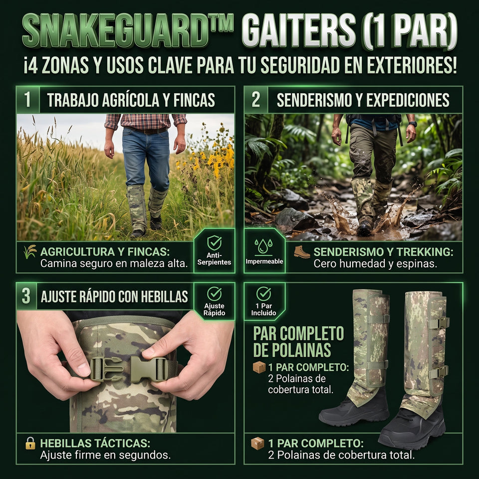SNAKEGUARD™ Polainas Protectoras Anti-Mordeduras de Serpiente 3