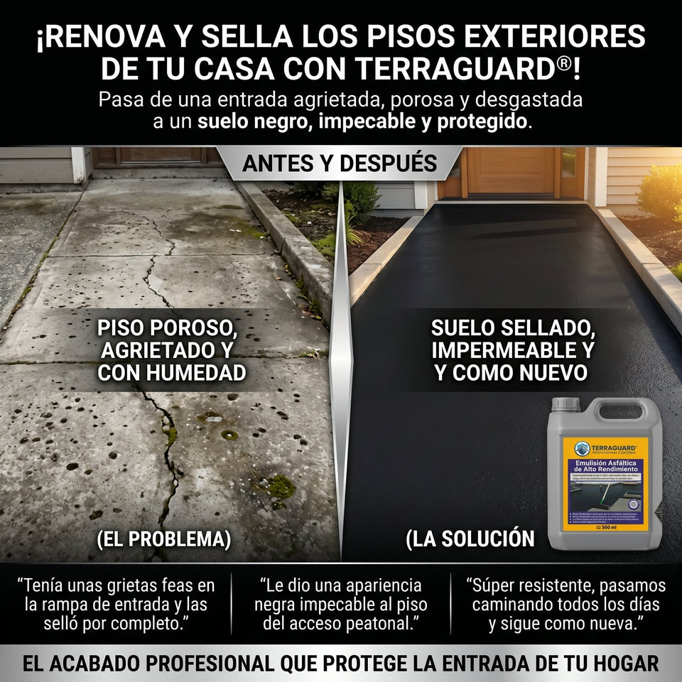 Terraguard Emulsion asfaltica de Alto Rendimiento - 500ml 1
