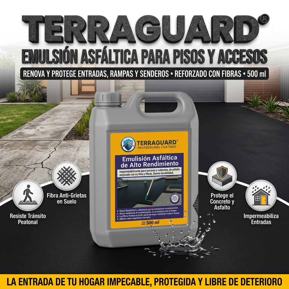 Terraguard Emulsion asfaltica de Alto Rendimiento - 500ml 2