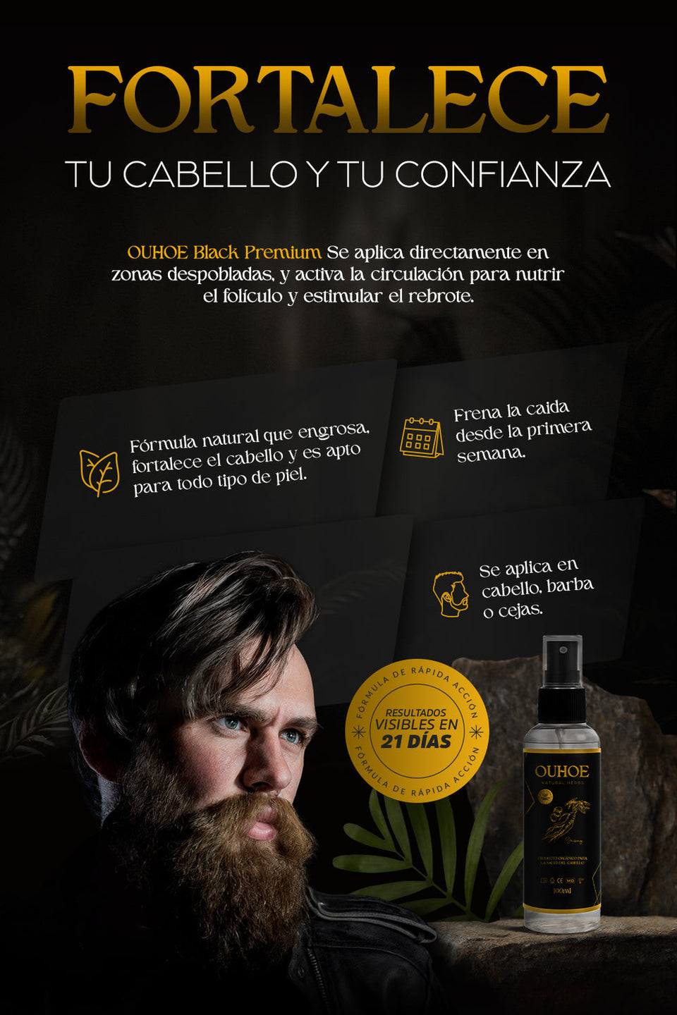 Tónico Capilar - OUHOE® Premium Natural Herbs 2x1 3