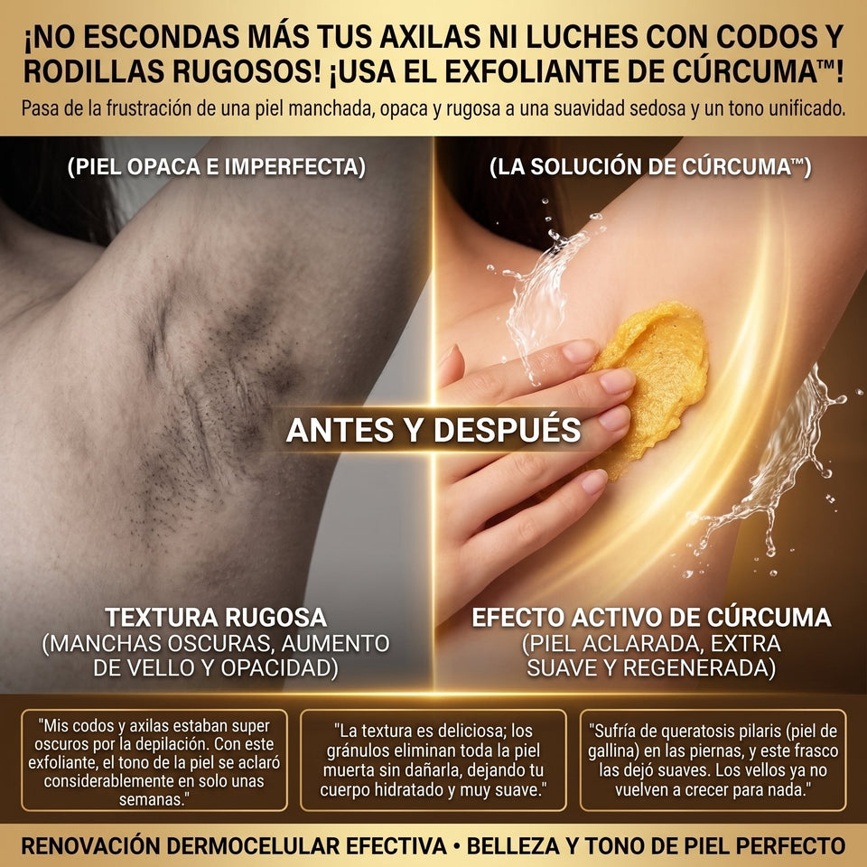 Turmeric Body Glow Scrub™ Exfoliante Corporal Aclarante con Cúrcuma 1