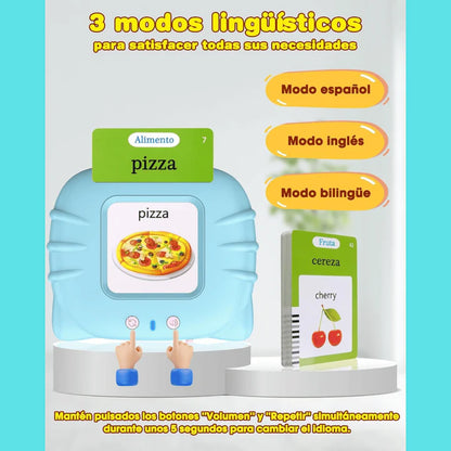 VerbaLingo 3 modos - 114 Tarjetas Educativas en Español e Inglés + 100 Tarjetas GRATIS 2