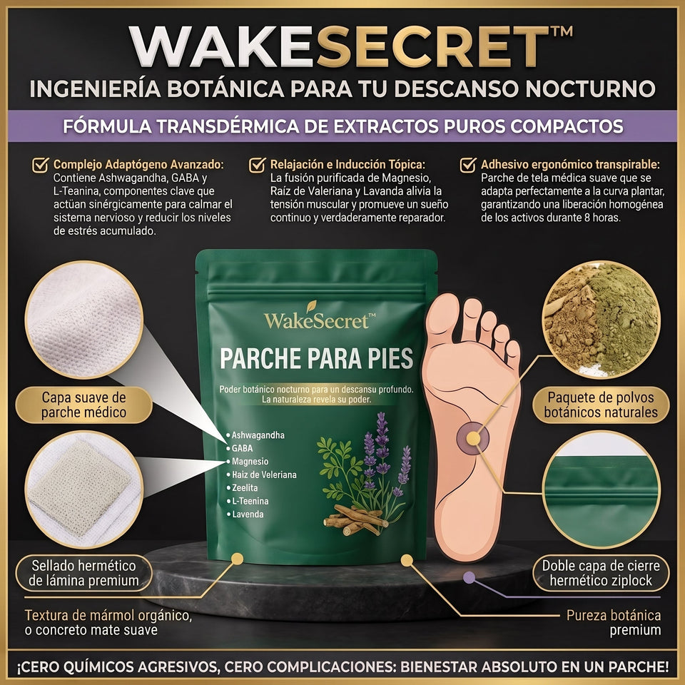 WakeSecret™ 50 Parches Desintoxicantes y Relajantes Nocturnos 1