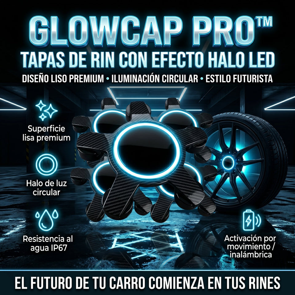 GlowCap PRO™ Tapas Centro De Rin 4 piezas 2