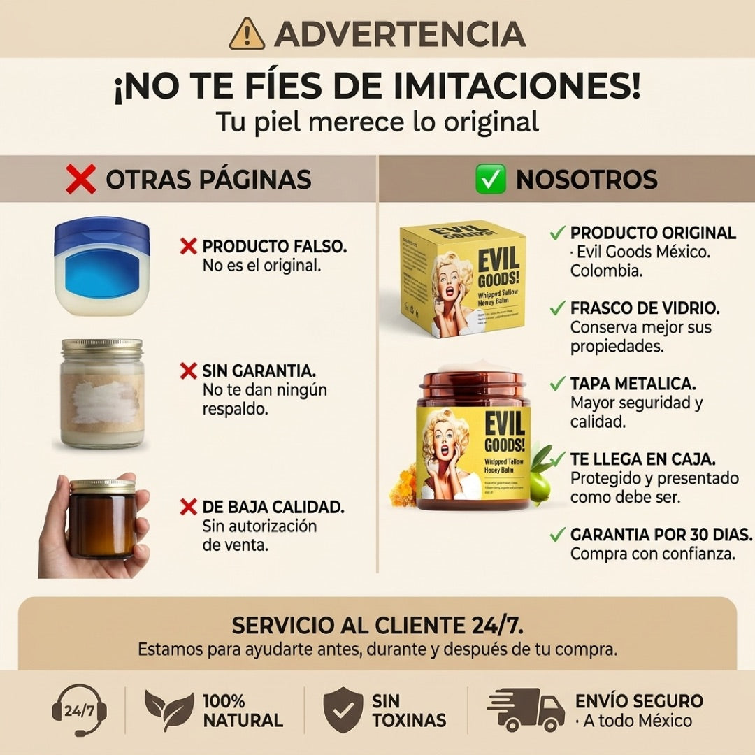 Evil Goods — Bálsamo de Sebo de Res y Miel