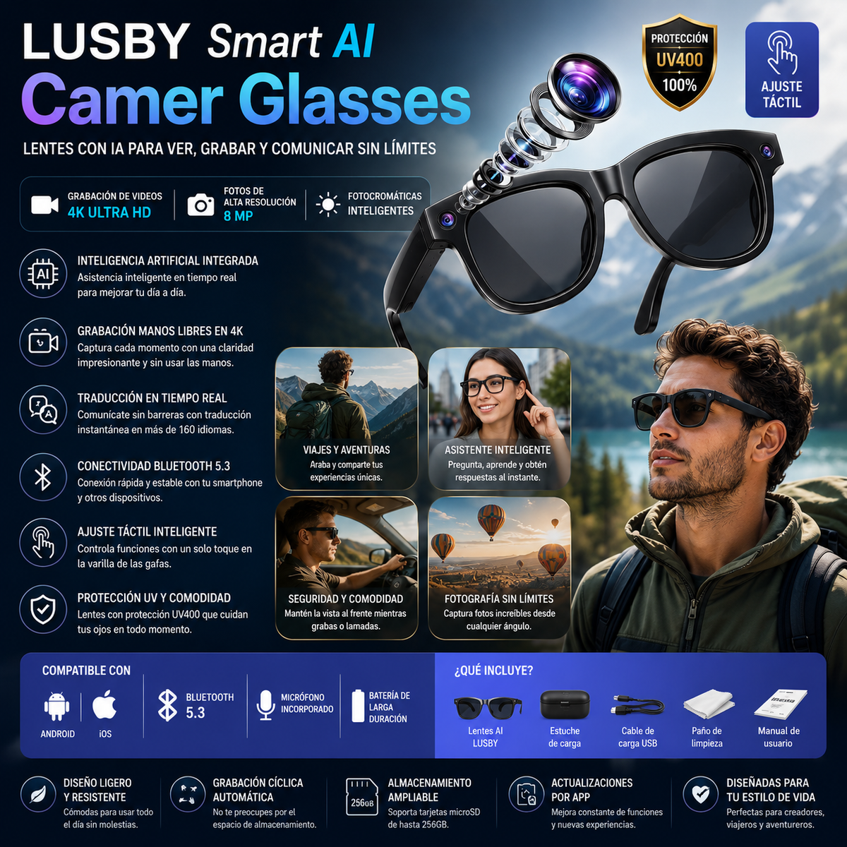 Gafas Inteligentes AI LUSBY