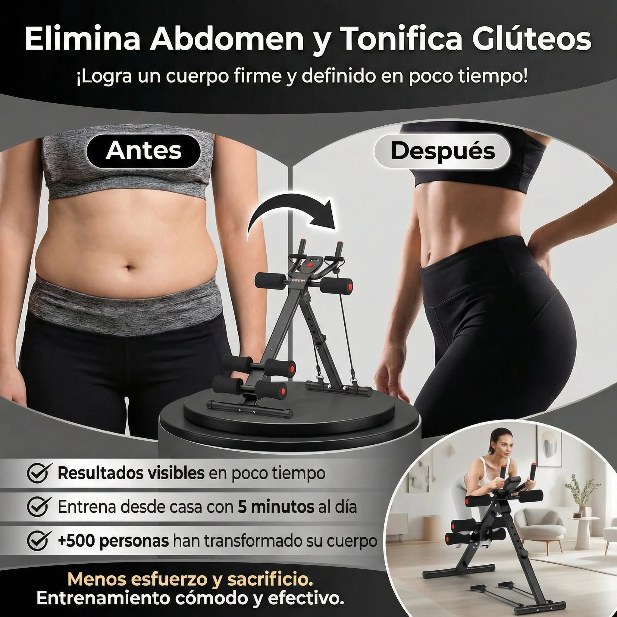 Máquina de Abdominales Multifuncional