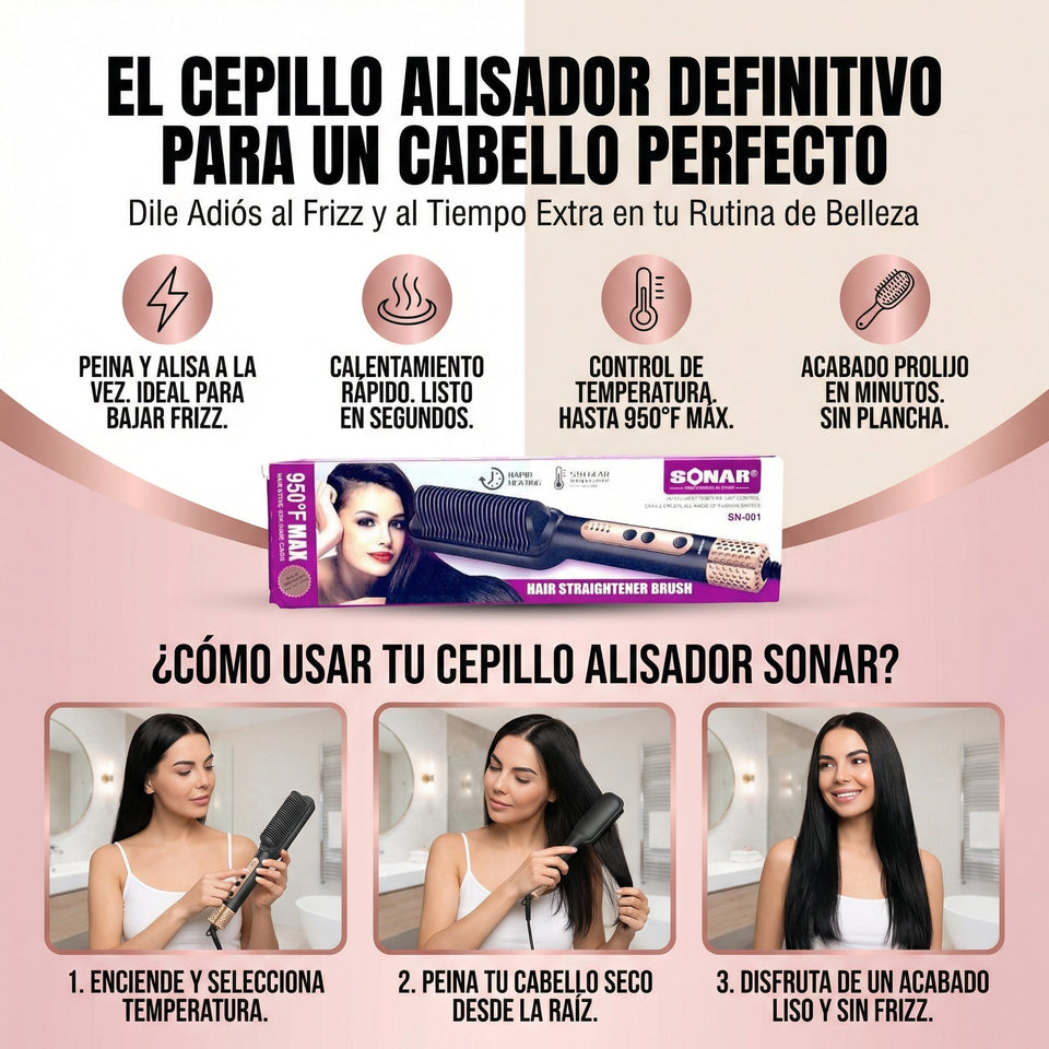 BrushPro Peine Alisador Sonar 3