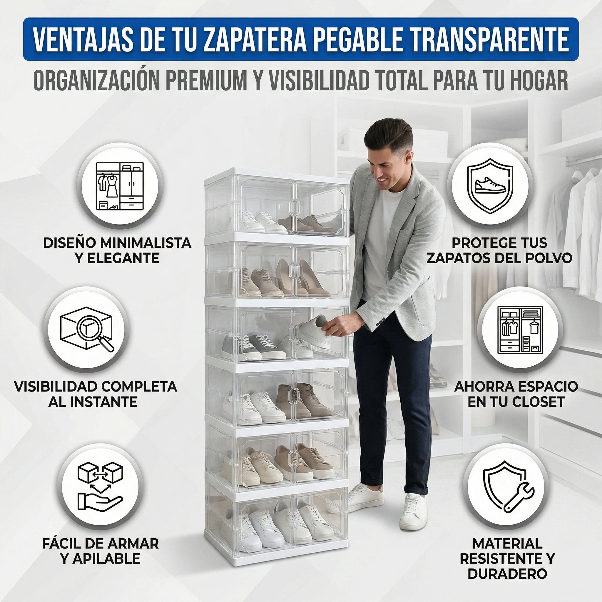 ShoesMax Zapatera de 6 Niveles