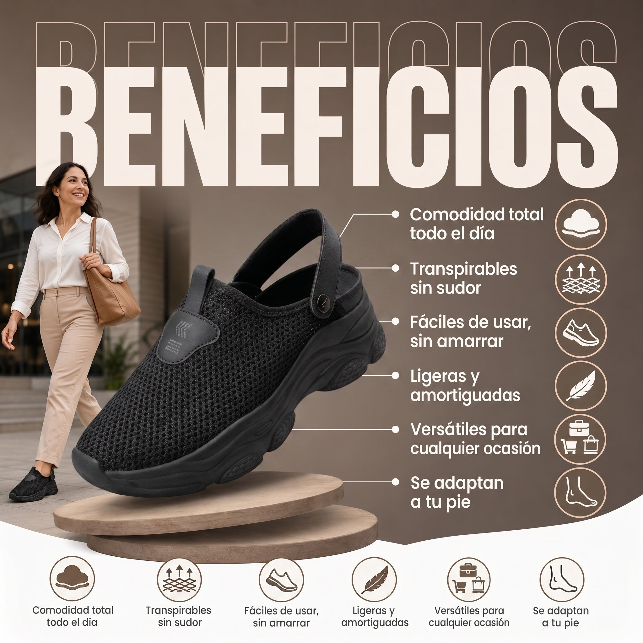 Tenis Casuales Transpirables para Mujer