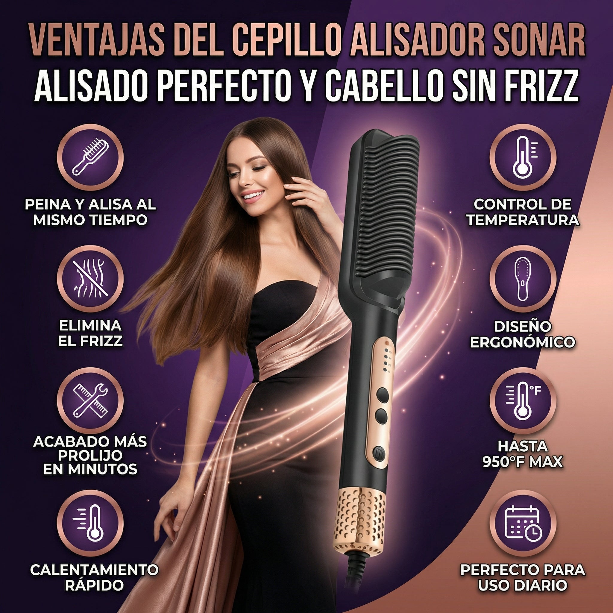 BrushPro Peine Alisador Sonar
